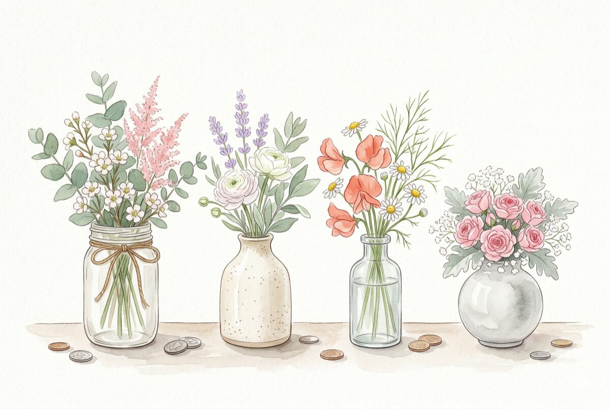 1000円以下の花サブスク4社の比較イメージ