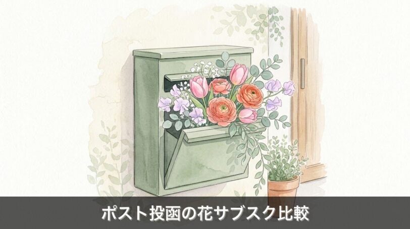 ポスト投函で届く花サブスク比較
